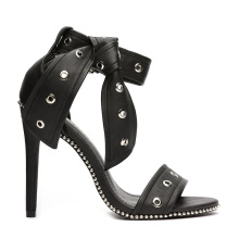 2019 Fashion Studding Sole High Heel Ladies Leather Sandals